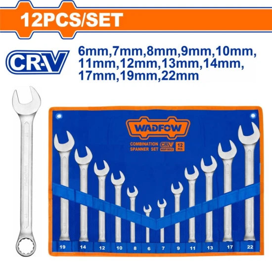 WADFOW KIT LLAVE COMBINADA WSP1M12 12PCS World Shop