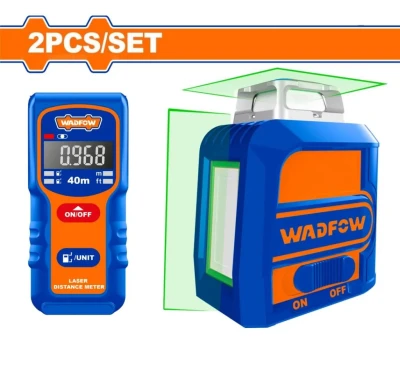 WADFOW COMBO NIVEL LASER 5 LINEAS + MEDIDOR DE DISTANCIA  WLDK3901 World Shop