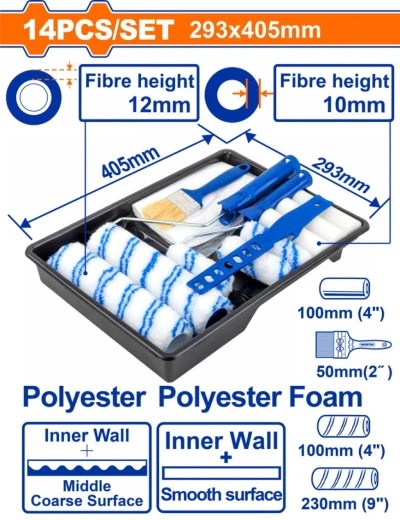 WADFOW KIT DE PINTURA  WCB3H13 14PCS World Shop