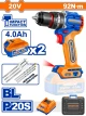 WADFOW TALADRO DE IMPACTO MOTOR SIN ESCOBILLAS  WCDP9281 20V  World Shop