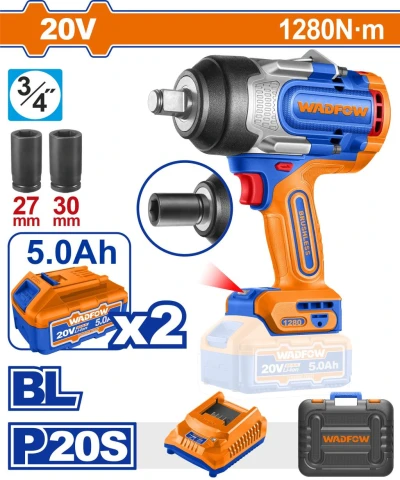 WADFOW LLAVE DE IMPACTO 20V  UWCD1B128  2B 5AH World Shop