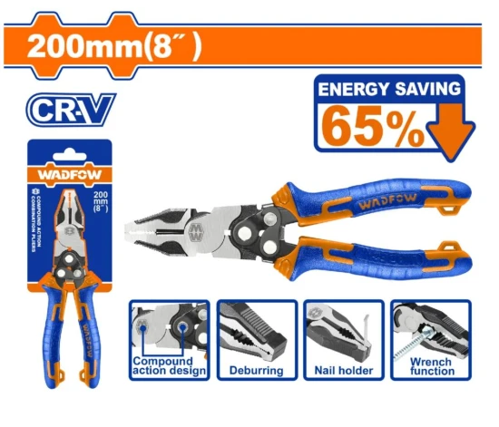 WADFOW  ALICATE COMBINADAS  8 Cr-V 65   WPL1768 World Shop