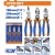 WADFOW  ALICATES FUNCIONALES ERGONÓMICO 3PCS    WPS0413   World Shop