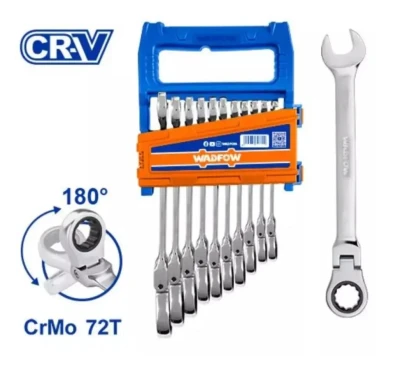 WADFOW KIT LLAVE COMBINADA C/ TRINQUETE WSP5212 12PCS World Shop