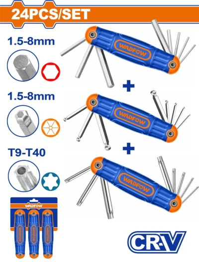 WADFOW KIT LLAVE HEXAGONAL WHK4203 3PCS World Shop