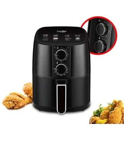 SONIFER FREIDORA DE AIRE ELÉCTRICA 1400W TEMPORIZADOR Y TEMPERATURA AJUSTABLE  4.2L SF-1011 World Shop