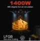 SONIFER FREIDORA DE AIRE ELÉCTRICA 1400W TEMPORIZADOR Y TEMPERATURA AJUSTABLE  4.2L SF-1011 World Shop