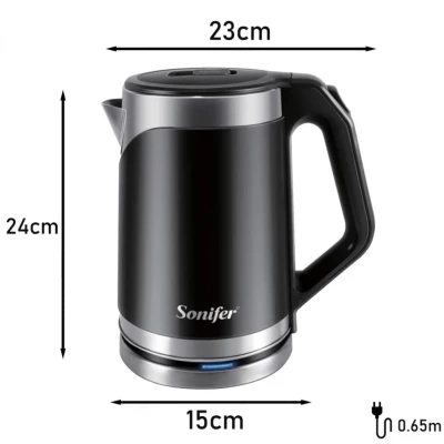 SONIFER JARRA ELECTRICA APAGADO AUTOMÁTICO 1500W 2.0L SF-2071 World Shop