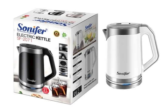 SONIFER JARRA ELECTRICA APAGADO AUTOMÁTICO 1500W 2.0L SF-2071 World Shop