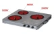 SONIFER ESTUFA ELÉCTRICA DE TRES QUEMADORES 3500W 220V SF-3067 World Shop
