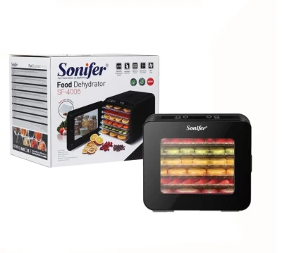 SONIFER DESHIDRATADORA DE ALIMENTOS ELÉCTRICA DIGITAL 500W  SF-4006 World Shop