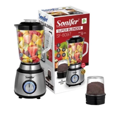 SONIFER LICUADORA Y PICADORA ELÉCTRICA 600W 1.5L SF-8097 World Shop