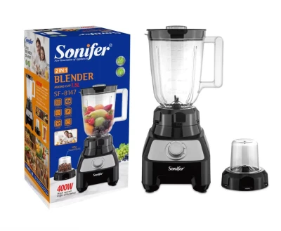 SONIFER LICUADORA MULTIFUNCIÓN 2 EN 1 400W 1.5L SF-8147 World Shop