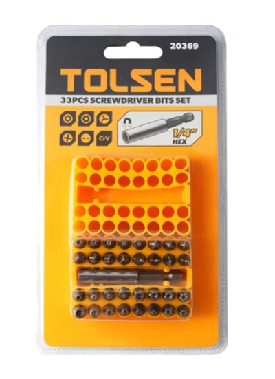 TOLSEN JUEGO DE PUNTAS MAGNÉTICAS 20369 33PCS World Shop