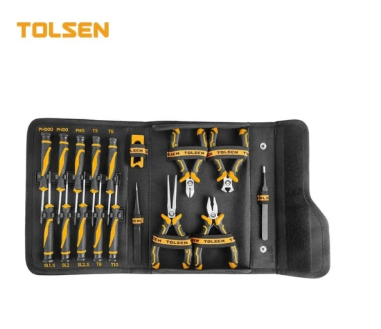 TOLSEN JUEGO DE HERRAMIENTAS DE REPARACIÓN DE PRECISIÓN 17PCS  85317 World Shop
