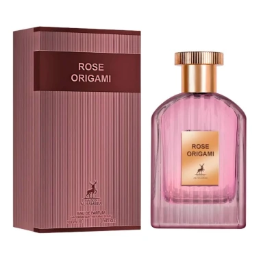 MAISON ALHAMBRA PERFUME FEMENINO  ROSE ORIGAMI EDP 100ML World Shop