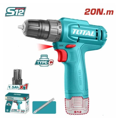 TOTAL TALADRO  12V TDLI12456 20NM 1BT World Shop