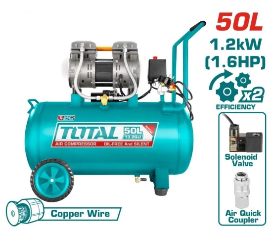 TOTAL  COMPRESOR DE  AIRE  50L  TCS1120508  World Shop