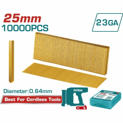 TOTAL GRAPAS 23GA 10000 PZS  25MM  TAC06825 World Shop