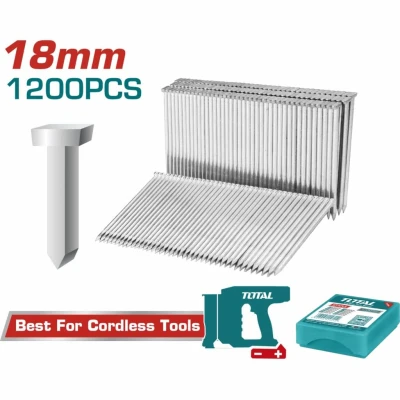 TOTAL GRAPAS PARA CLAVADORA DE AIRE  2.2MM-18MM   1200PCS  TAC12018  World Shop