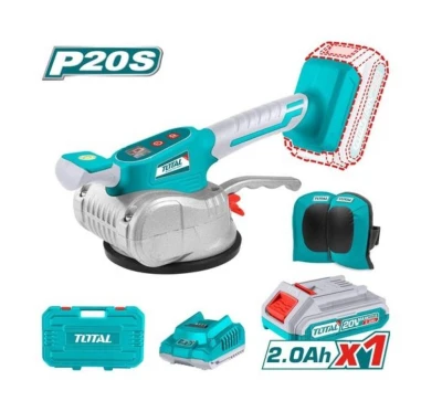 TOTAL KIT DE MÁQUINA VIBRADORA INALÁMBRICA PARA AZULEJOS TTVLI20015 World Shop