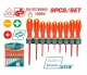 TOTAL JUEGO DE DESTORNILLADORES AISLADOS 9PCS THTIS596 World Shop