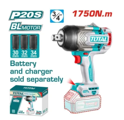 TOTAL ATORNILLADOR Y LLAVE DE IMPACTO 3/4 1750N TIWLI201751  World Shop