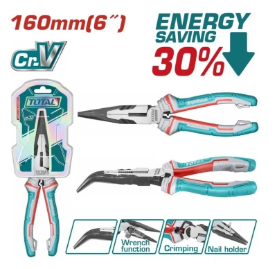 TOTAL ALICATE DE PUNTA CURVA DE ALTA PALANCA THT24616S World Shop