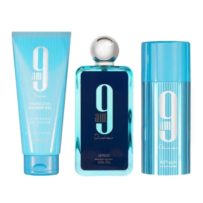 AFNAN SET UNISEX  9AM DIVE 100ML 3PCS          World Shop