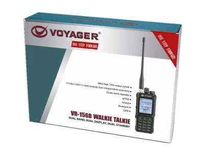 VOYAGER RADIO PORTATIL VHF/UHF  VR-15 GB CON GPS /BLUETOOTH World Shop