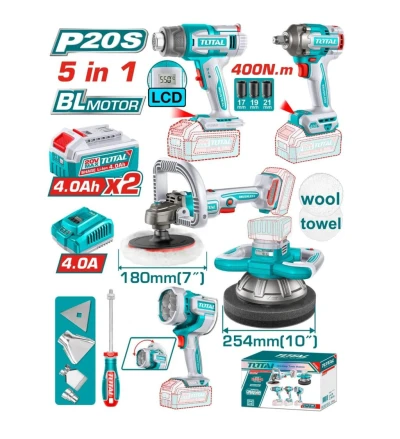 TOTAL COMBO 20V 5PCS  TOSLI250592 World Shop
