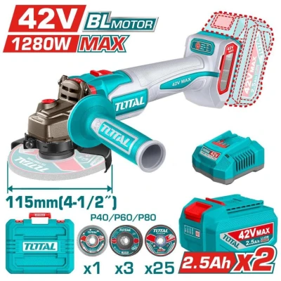 TOTAL  AMOLADORA ANGULAR 42V  TAGLI4128112 World Shop