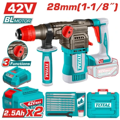 TOTAL  ROTOMARTILLO 42V MOTOR SIN ESCOBILLAS   TRHLI422882 World Shop