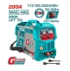 TOTAL  MÁQUINA DE SOLDAR 200A MIG/MAG/MMA/TIG UTMGT20058 World Shop