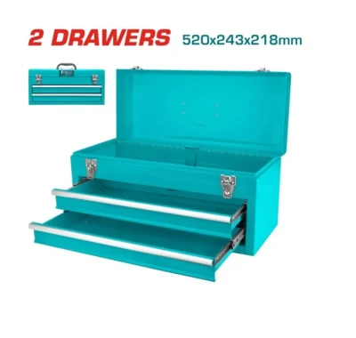 TOTAL  CAJA DE HERRAMIENTAS 2 CAJONES  THPTC202 World Shop