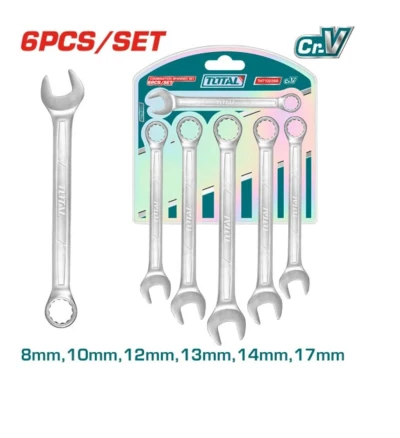 TOTAL  JUEGO DE LLAVES COMBINADAS 6PCS THT102266 World Shop