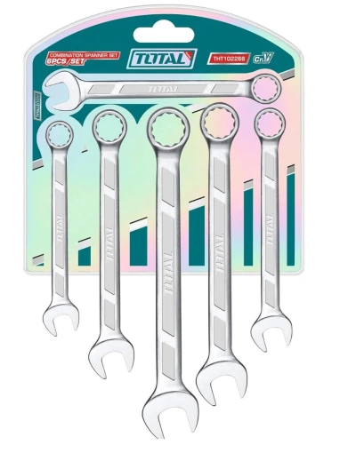 TOTAL  JUEGO DE LLAVES COMBINADAS 6PCS THT102266 World Shop