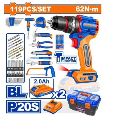 WADFOW KIT DE HERRAMIENTAS WDT4B119 119PCS World Shop