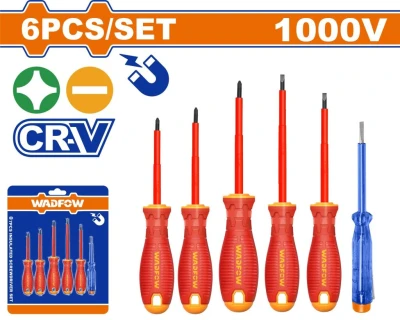 WADFOW  JUEGO DE DESTORNILLADORES CON AISLAMIENTO 6PCS  WSS7406 World Shop