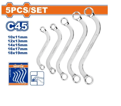 WADFOW JUEGO DE LLAVES TIPO S 5PCS  WFR4405 World Shop
