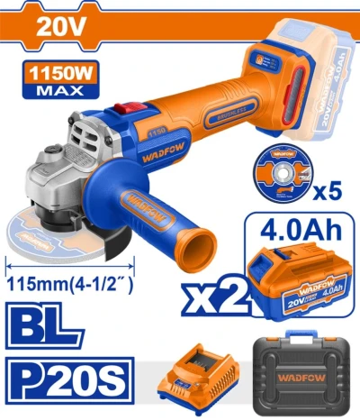WADFOW  AMOLADORA ANGULAR  20V 1150W   WLAPB522 World Shop WADFOW  AMOLADORA ANGULAR  20V 1150W   WLAPB522 World Shop