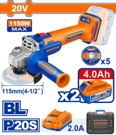 WADFOW  AMOLADORA ANGULAR  20V 1150W   WLAPB522 World Shop