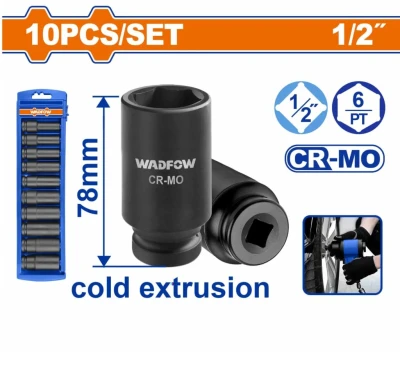 WADFOW DADOS DE IMPACTO 10PCS 1/2 CRMO  WMSD202 World Shop WADFOW DADOS DE IMPACTO 10PCS 1/2 CRMO  WMSD202 World Shop