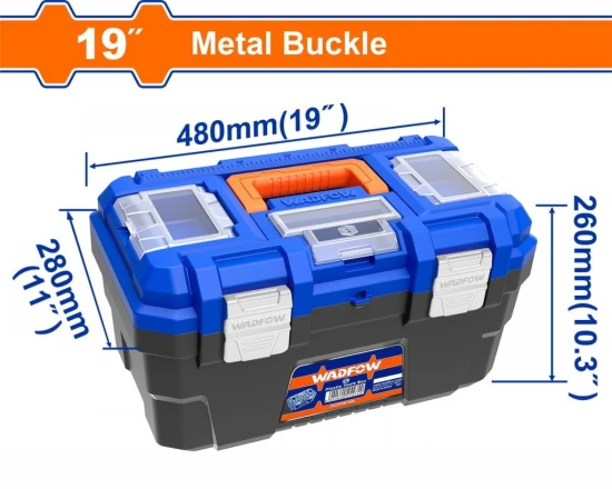 WADFOW  CAJA DE HERRAMIENTAS DE PLÁSTICO 19   WTB3319  World Shop WADFOW  CAJA DE HERRAMIENTAS DE PLÁSTICO 19   WTB3319  World Shop