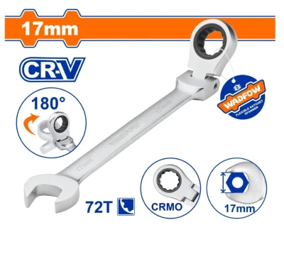 WADFOW LLAVE COMBINADA CON RATCHET FLEXIBLE 17  WSA6117  World Shop WADFOW LLAVE COMBINADA CON RATCHET FLEXIBLE 17  WSA6117  World Shop