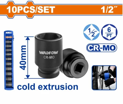 WADFOW  DADOS DE IMPACTO 10PCS 1/2 CRMO  WMSD201  World Shop WADFOW  DADOS DE IMPACTO 10PCS 1/2 CRMO  WMSD201  World Shop