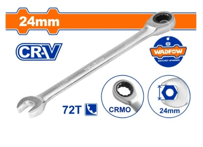 WADFOW  LLAVE COMBINADA CON RATCHET  24MM   WSA5124 World Shop WADFOW  LLAVE COMBINADA CON RATCHET  24MM   WSA5124 World Shop
