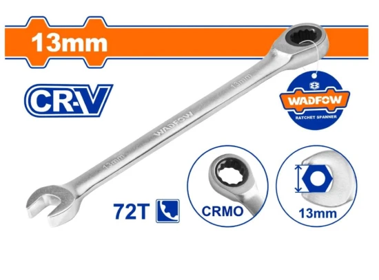WADFOW LLAVE COMBINADA CON RATCHET 13MM  WSA5113 World Shop