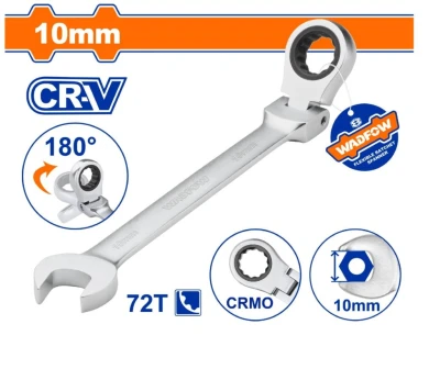 WADFOW LLAVE COMBINADA CON RATCHET FLEXIBLE 10MM 180°  WSA6110 World Shop