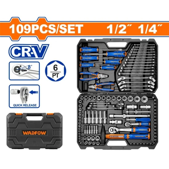 WADFOW JUEGO DE HERRAMIENTAS 109PCS  WHS2109 World Shop